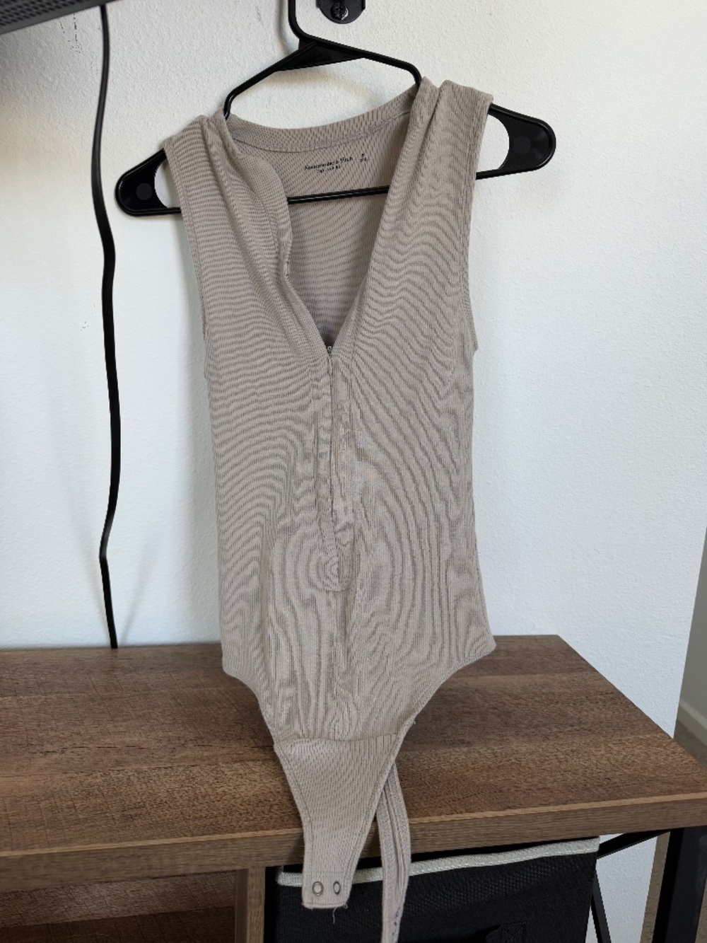 light brown Abercrombie bodysuit